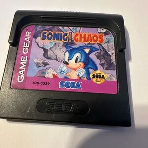 Sega Game Gear Sonic Chaos Cartridge